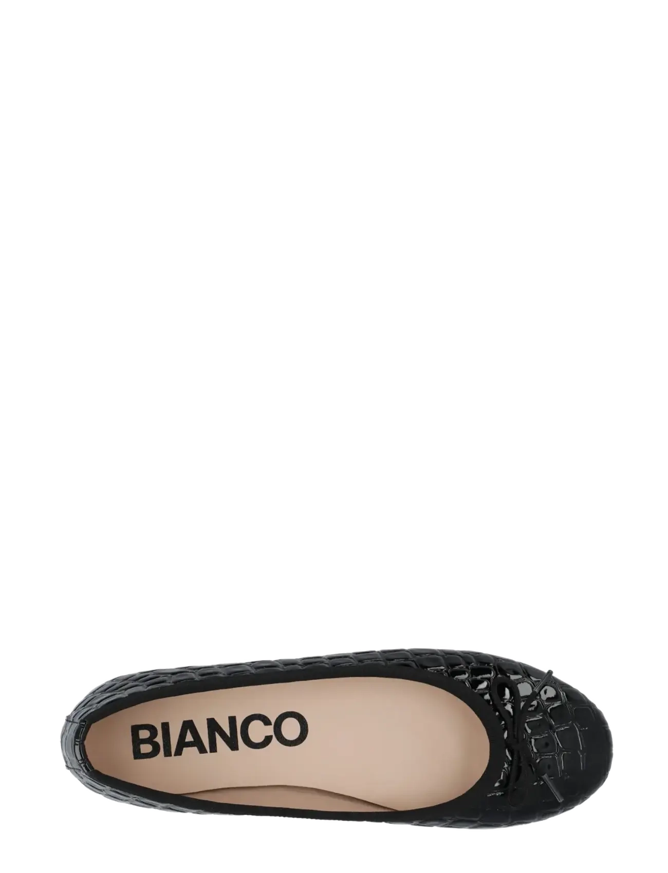Bianco - BIAMADISON Ballerina Croco Patent - særlige begivenheder - black croco patent - 4