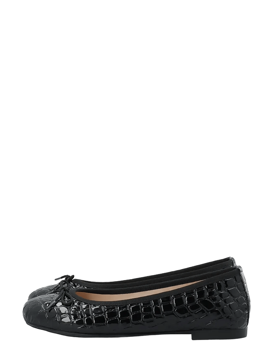 Bianco - BIAMADISON Ballerina Croco Patent - særlige begivenheder - black croco patent - 5