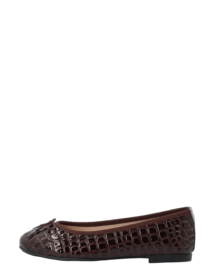 Bianco - BIAMADISON Ballerina Croco Patent - særlige begivenheder - burgundy croco patent - 1