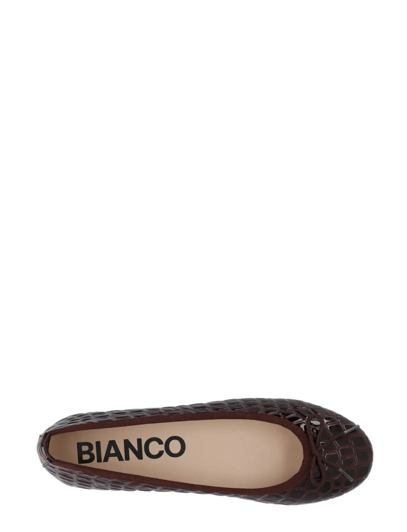 Bianco - BIAMADISON Ballerina Croco Patent - særlige begivenheder - burgundy croco patent - 4