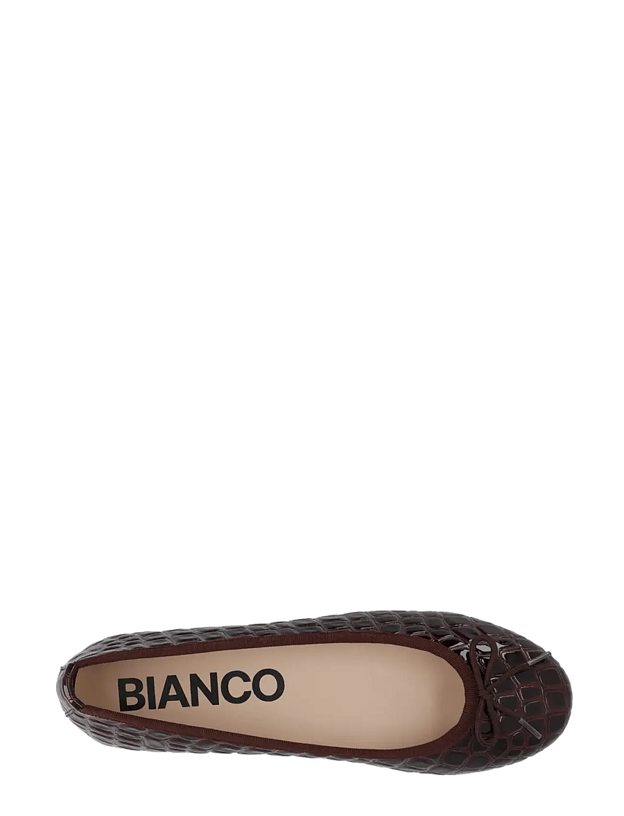 Bianco - BIAMADISON Ballerina Croco Patent - særlige begivenheder - burgundy croco patent - 4