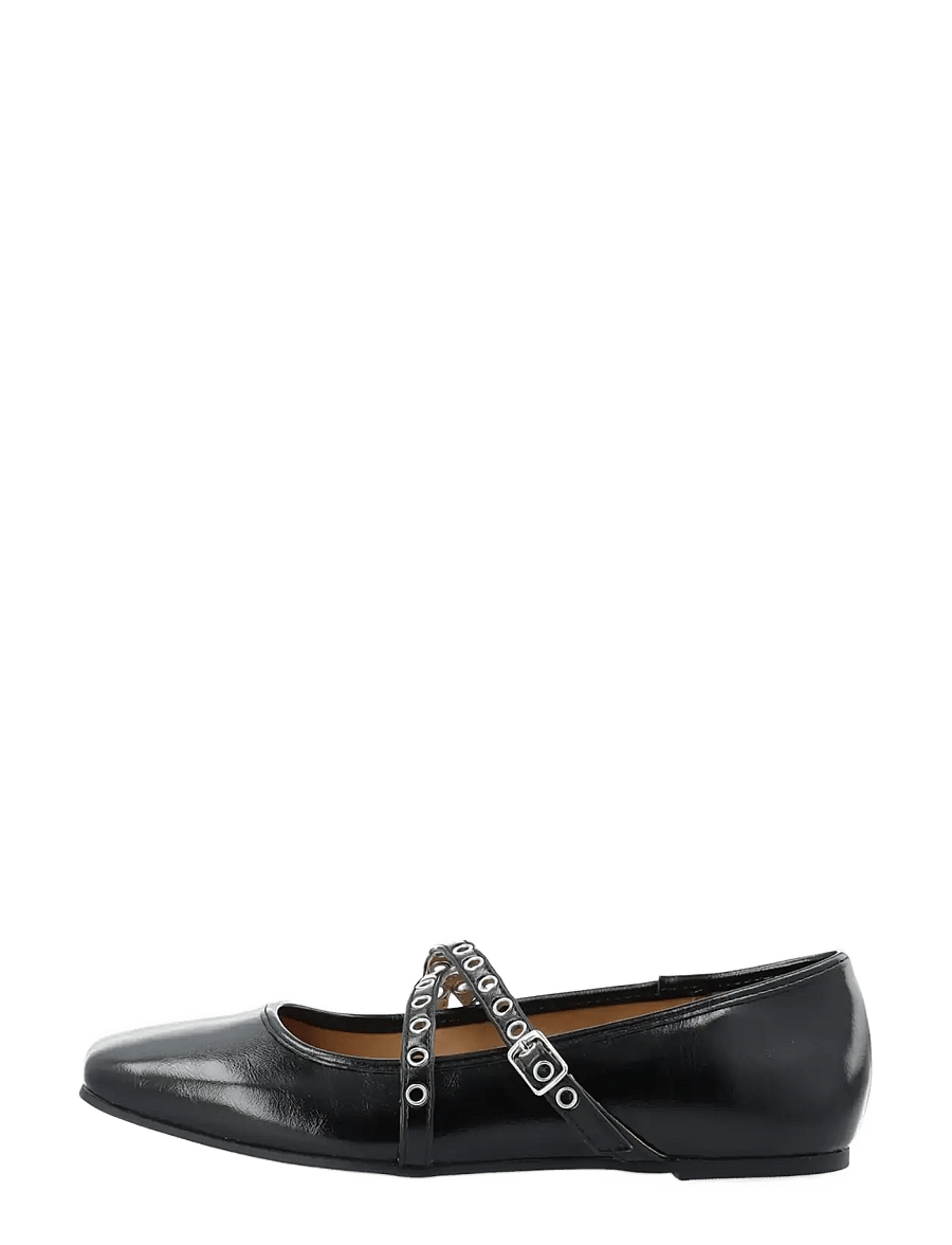 Bianco - BIAROSE Karré Cross Mary Jane Faux Leather - særlige begivenheder - black - 1
