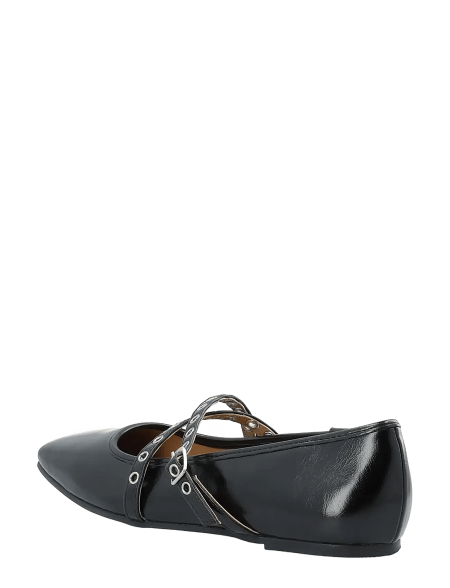 Bianco - BIAROSE Karré Cross Mary Jane Faux Leather - særlige begivenheder - black - 2