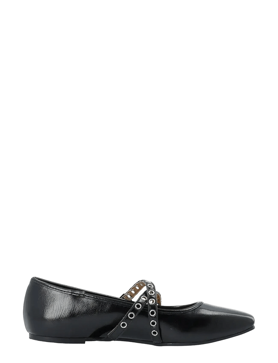 Bianco - BIAROSE Karré Cross Mary Jane Faux Leather - særlige begivenheder - black - 3