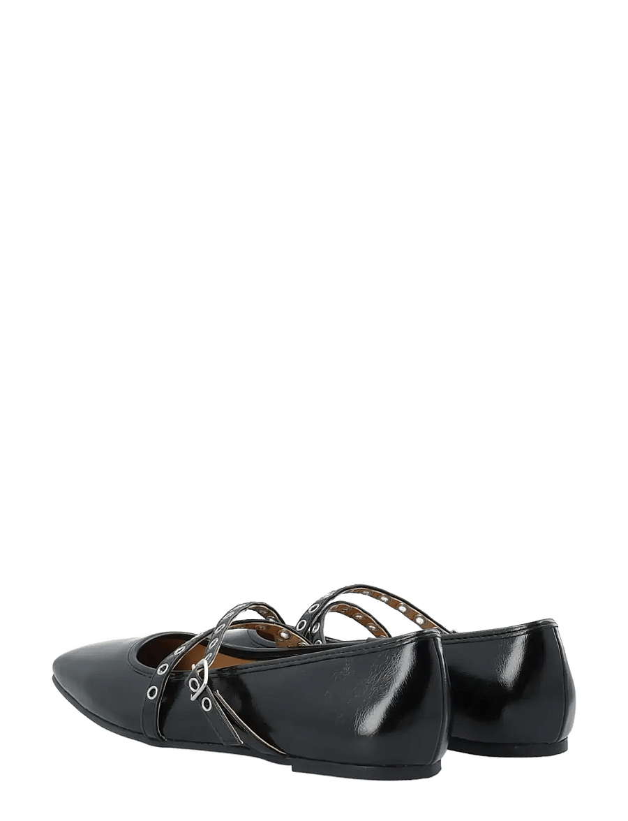 Bianco - BIAROSE Karré Cross Mary Jane Faux Leather - særlige begivenheder - black - 5