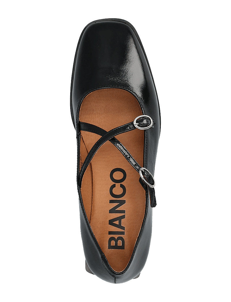 Bianco - BIAESTHER Cross Mary Jane Leather - fyrir sérstaka viðburði - black - 3