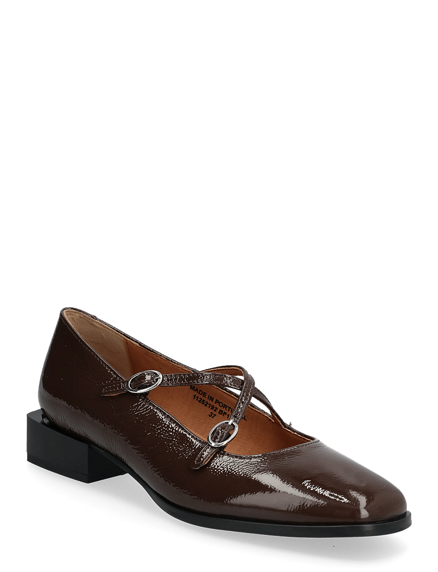 Bianco - BIAESTHER Cross Mary Jane Leather - special occasions - brown - 0
