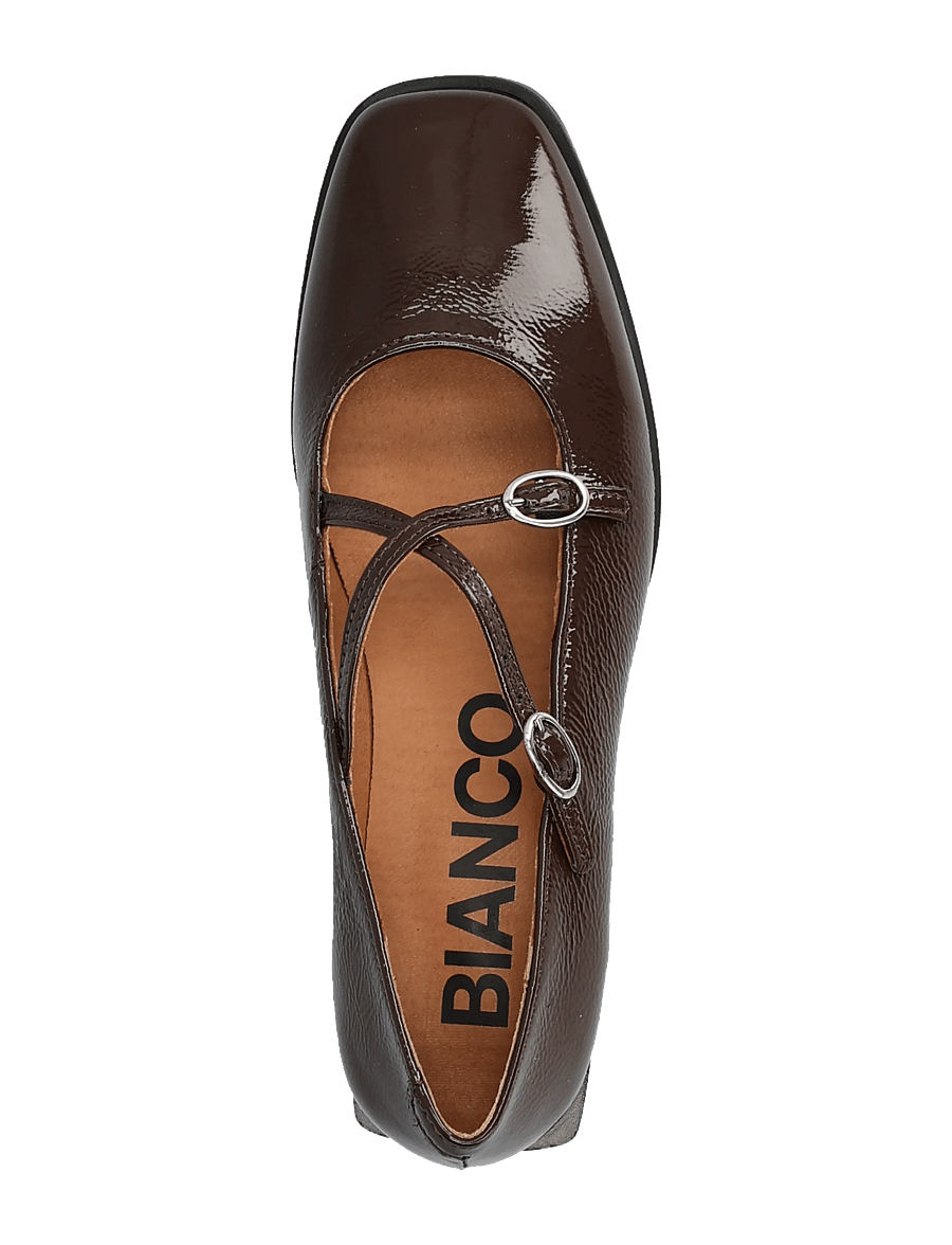 Bianco - BIAESTHER Cross Mary Jane Leather - special occasions - brown - 3