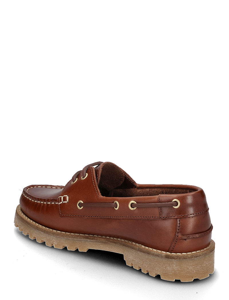 Bianco - BIACAPRI Boat Shoe Pull Up Leather - bootsschuhe - brown - 3