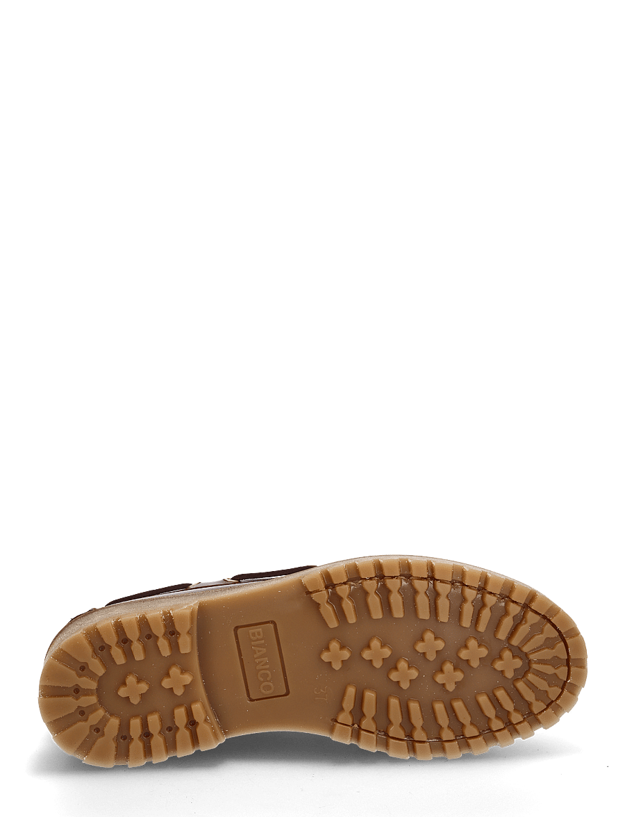 Bianco - BIACAPRI Boat Shoe Pull Up Leather - bootsschuhe - brown - 5