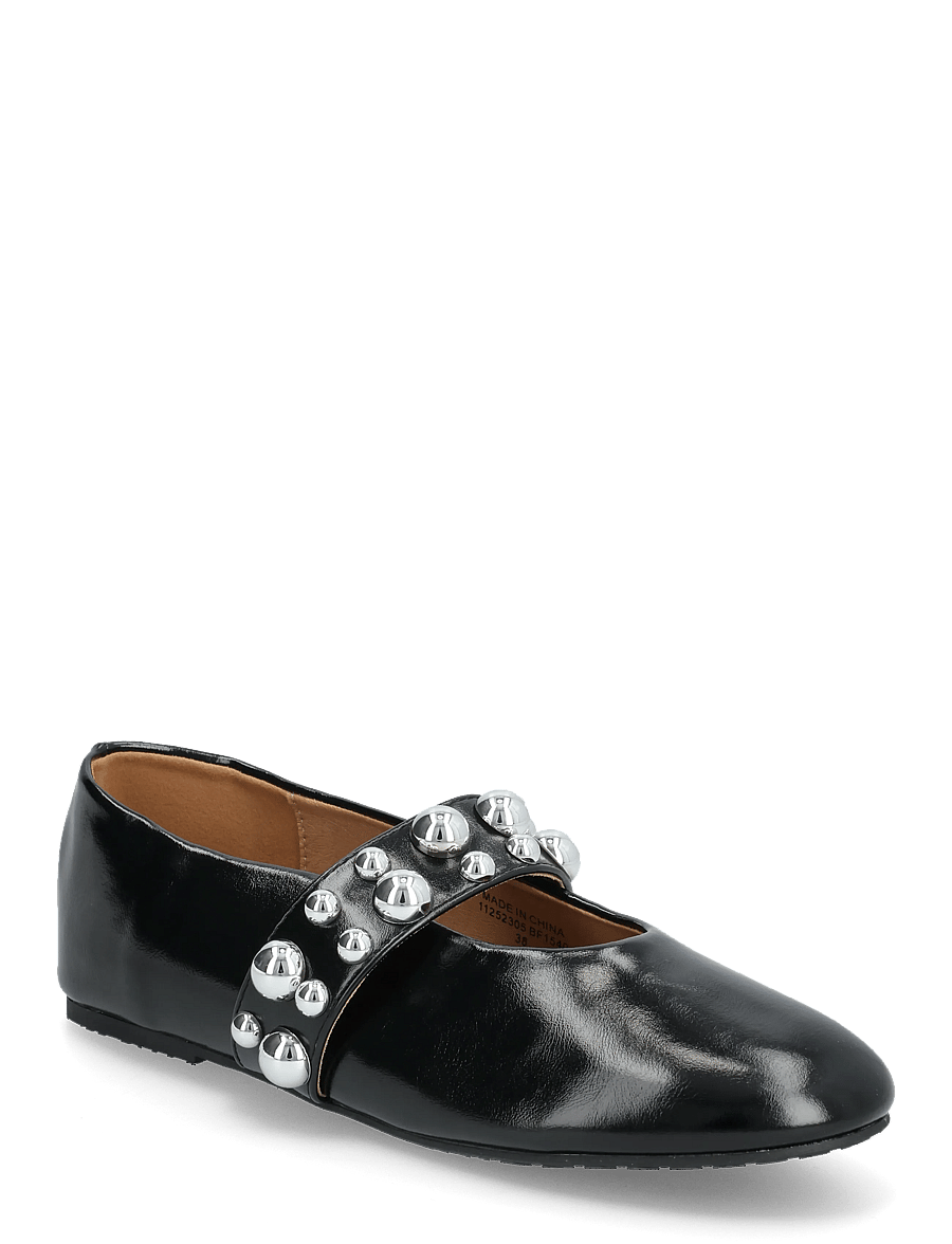 Bianco - BIALUNA Studded Ballet Flat Faux Leather - besondere anlässe - black - 0