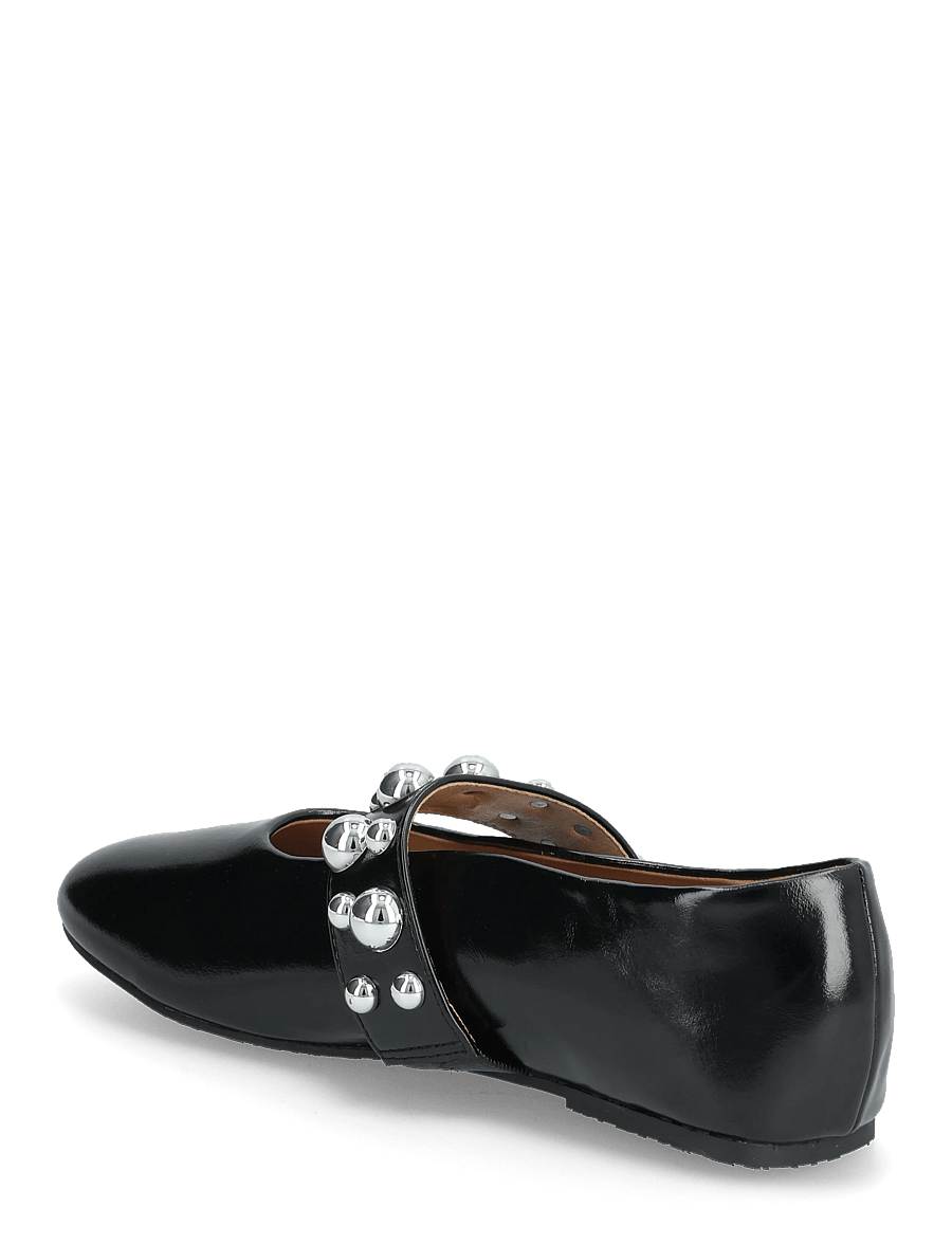 Bianco - BIALUNA Studded Ballet Flat Faux Leather - besondere anlässe - black - 2