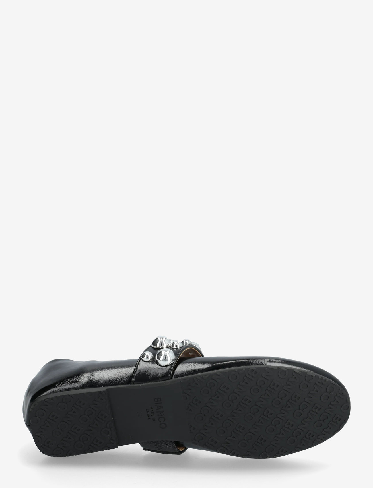 Bianco - BIALUNA Studded Ballet Flat Faux Leather - besondere anlässe - black - 4