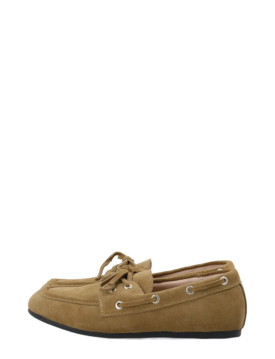 Bianco - BIAMARLENE Boat Shoe Suede - chaussure bateau - sand - 5