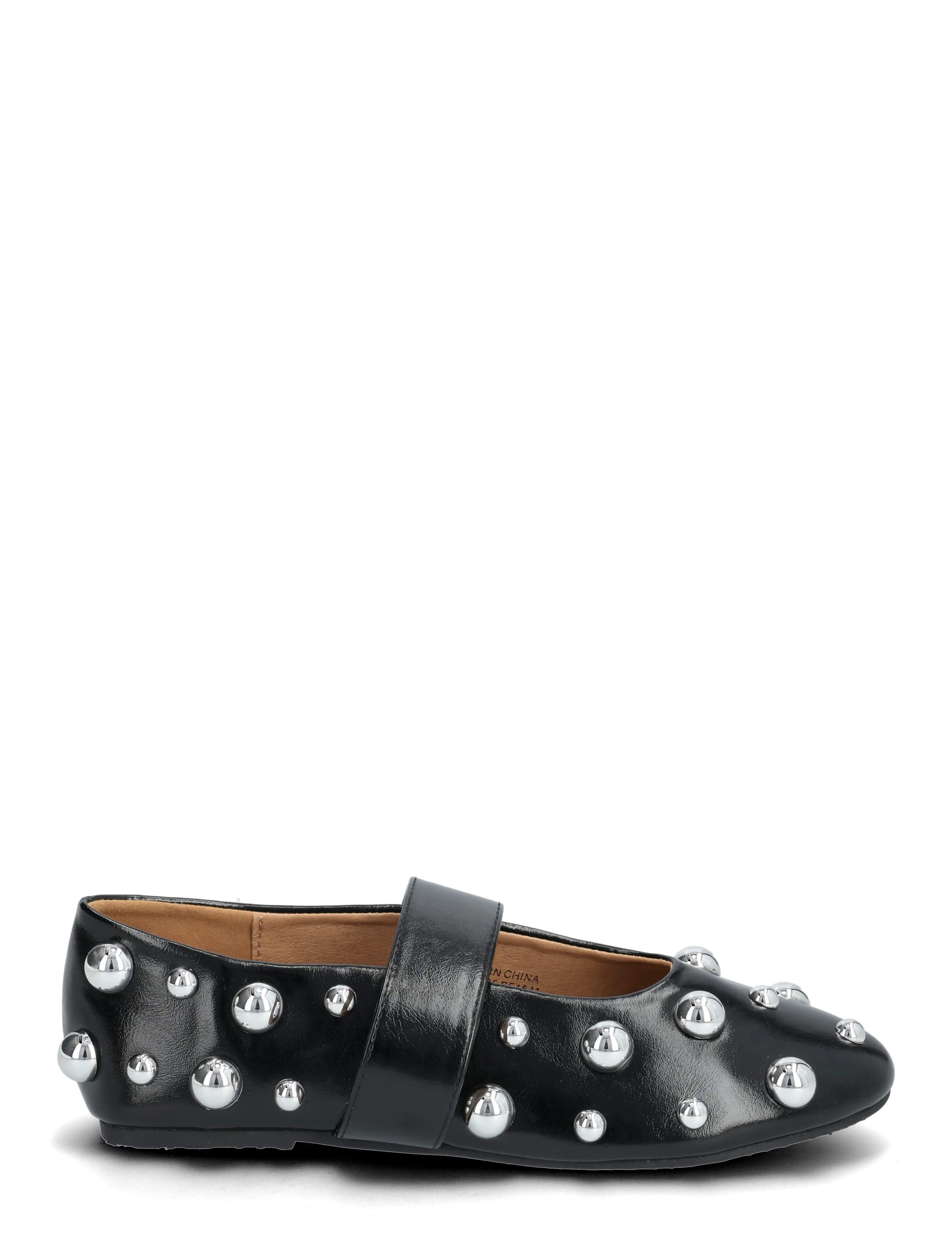 Bianco - BIALUNA Allover Studded Ballet Flat Faux Leather - black - 1