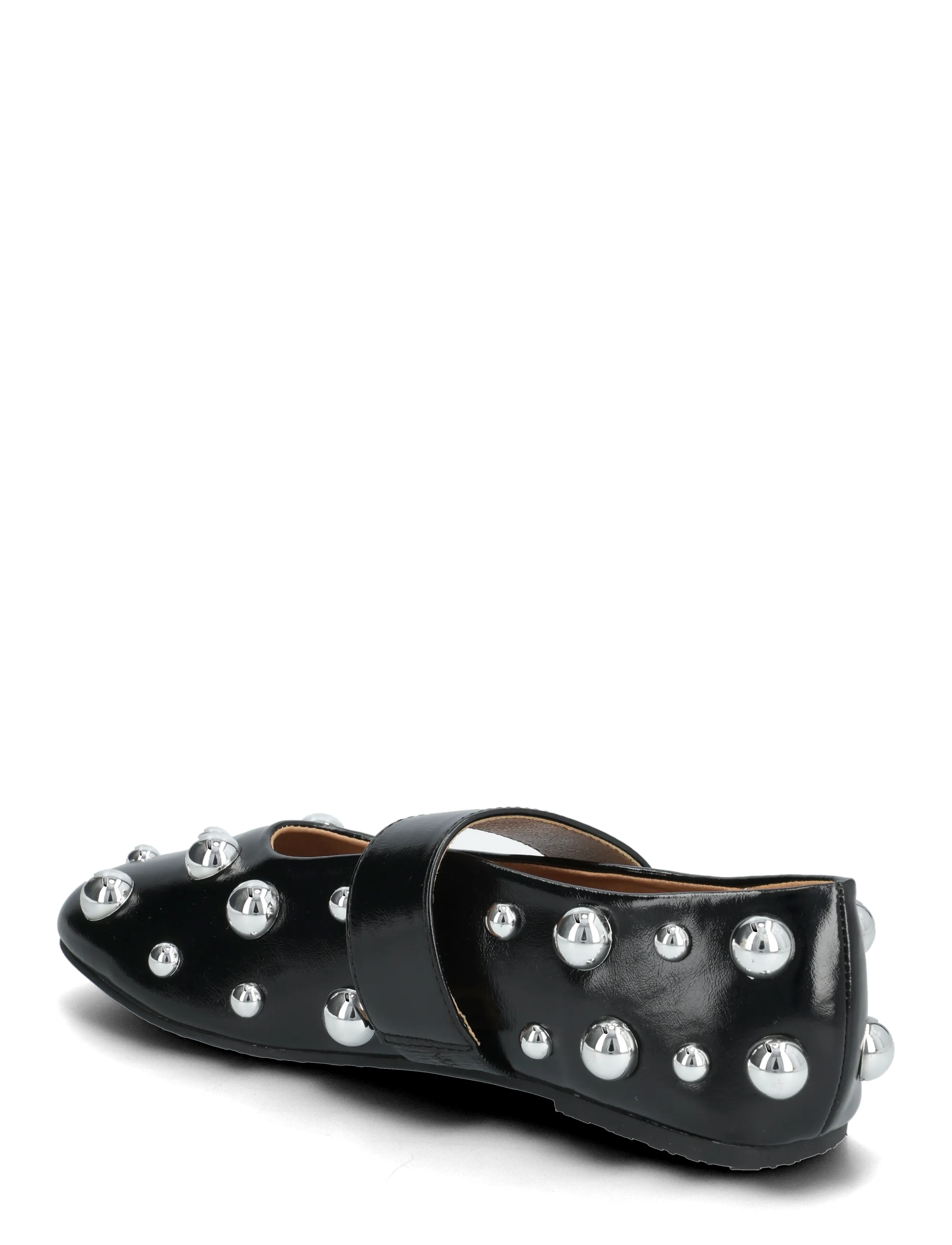 Bianco - BIALUNA Allover Studded Ballet Flat Faux Leather - black - 2