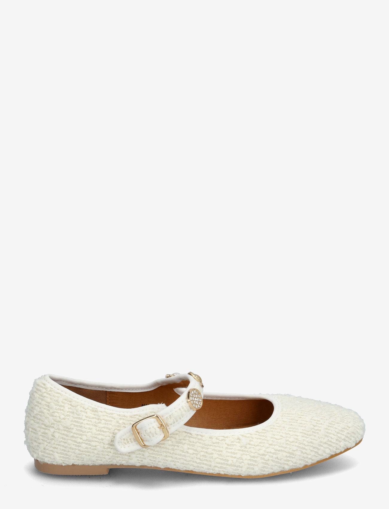 Bianco - BIALILJA Trimmed Mary Jane Textile - konfirmation - beige - 1