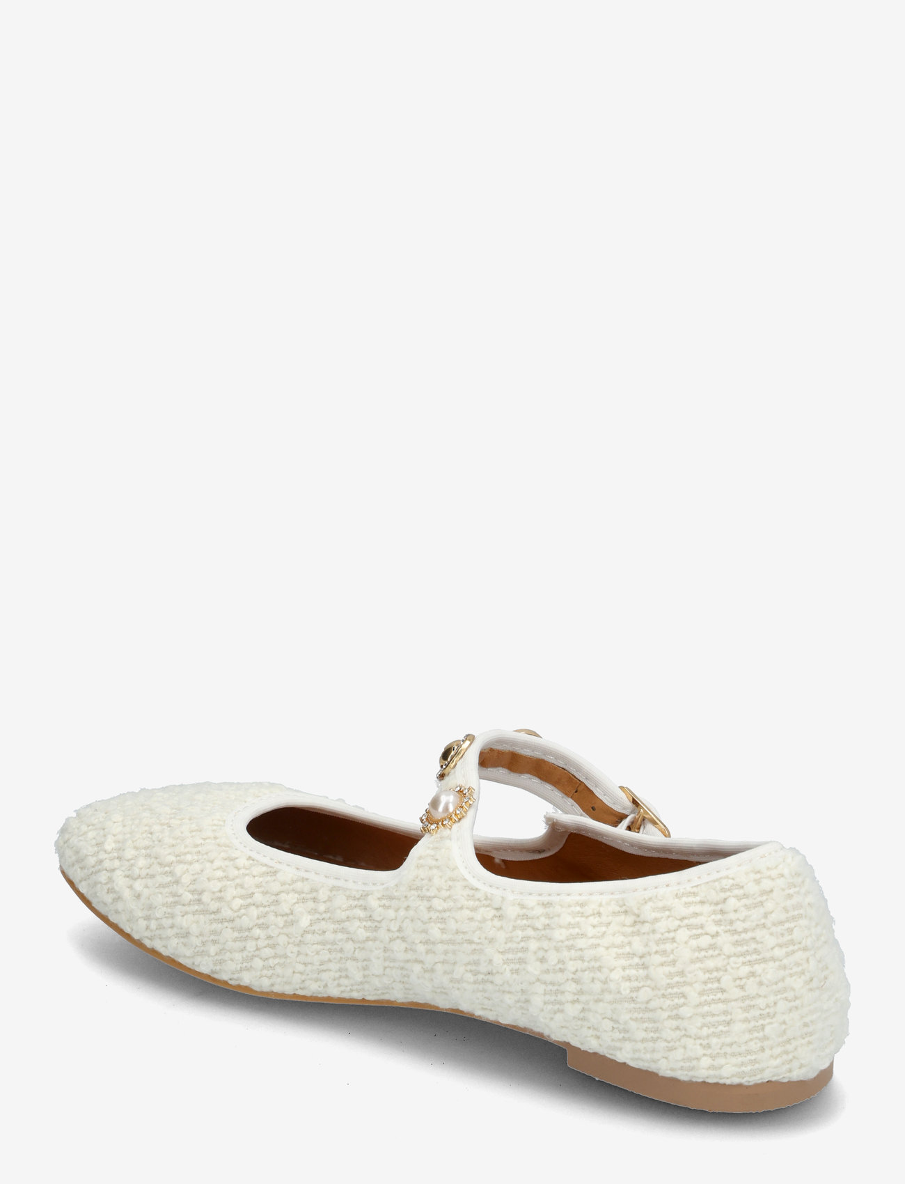Bianco - BIALILJA Trimmed Mary Jane Textile - konfirmation - beige - 2