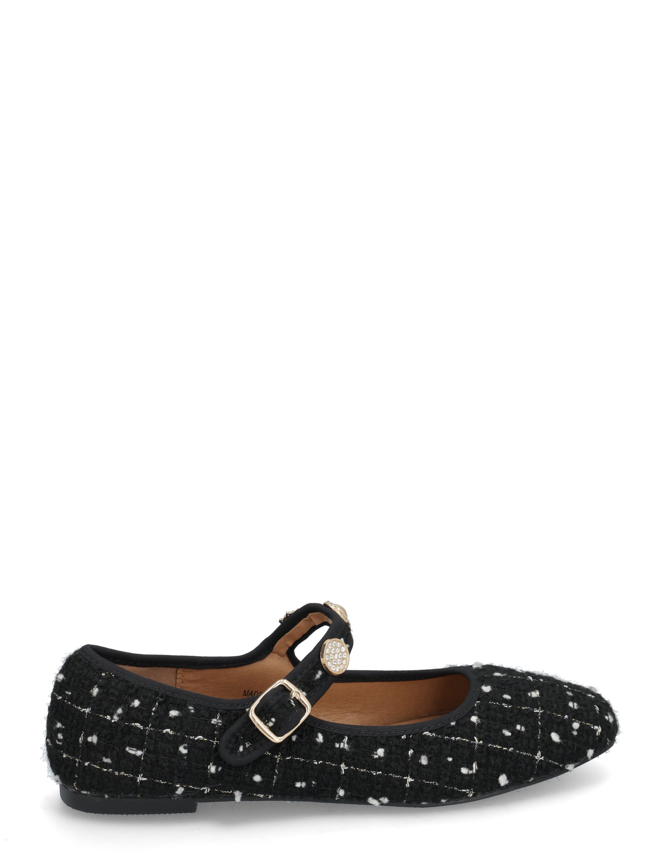 Bianco - BIALILJA Trimmed Mary Jane Textile - kvinder - black - 1