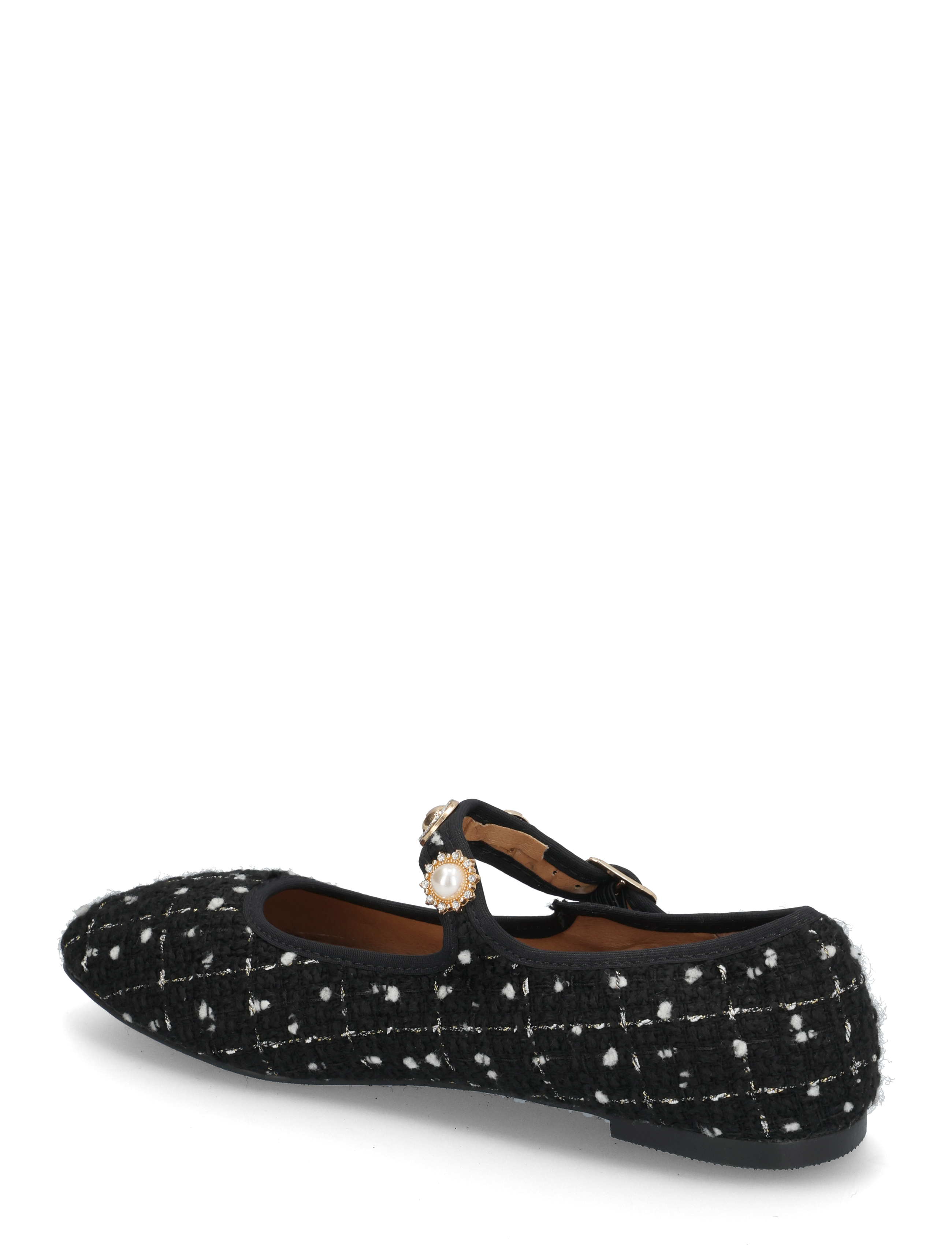 Bianco - BIALILJA Trimmed Mary Jane Textile - kvinder - black - 2