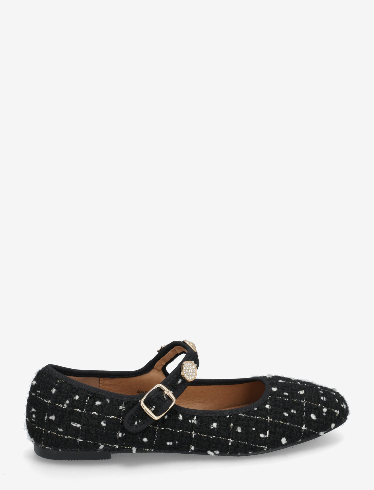 Bianco - BIALILJA Trimmed Mary Jane Textile - special occasions - black - 1