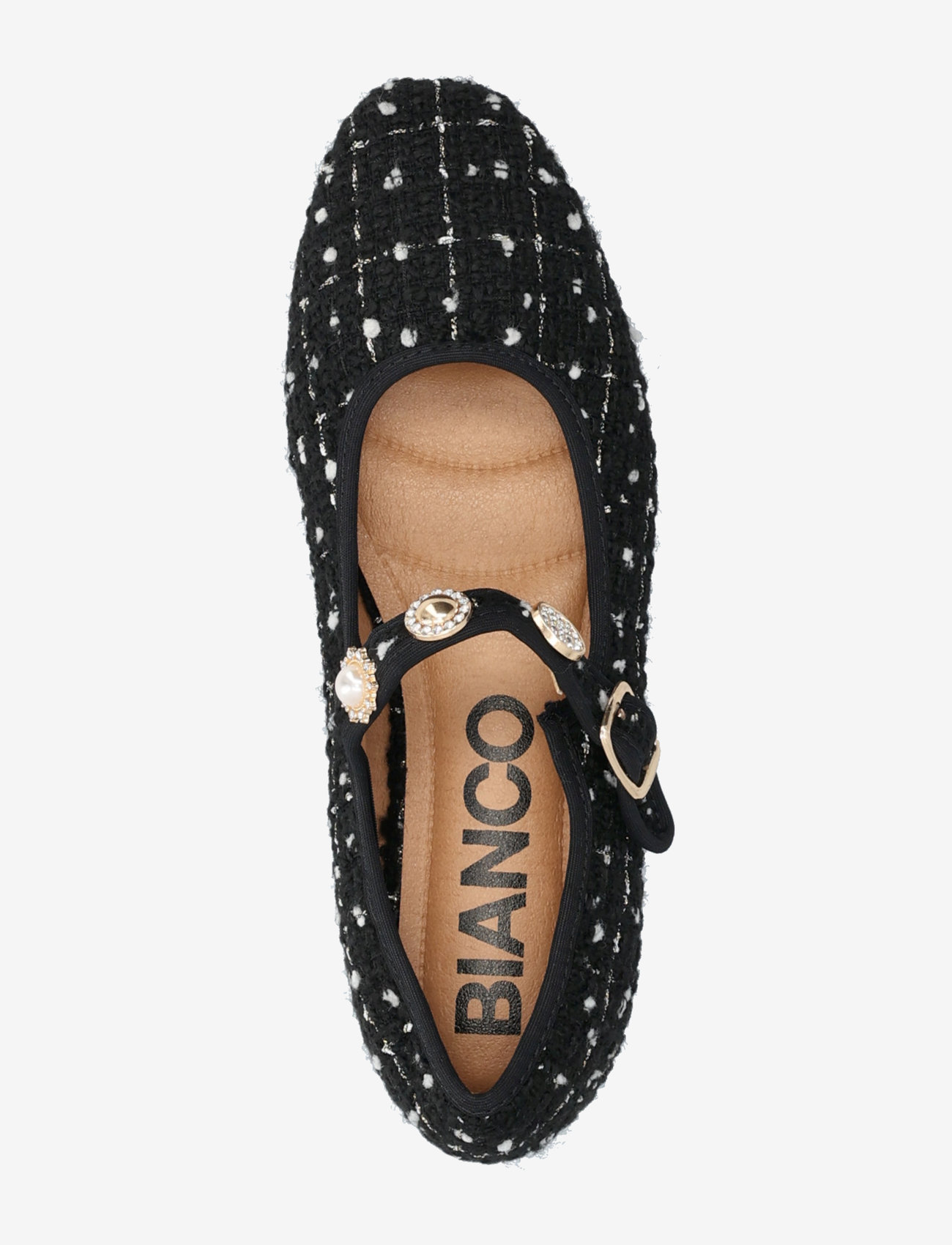 Bianco - BIALILJA Trimmed Mary Jane Textile - special occasions - black - 3