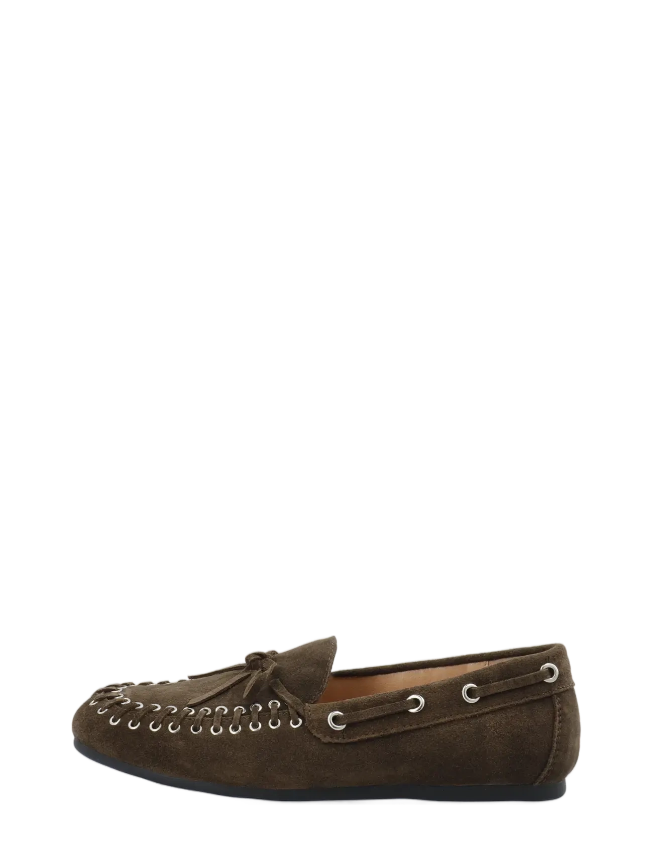 Bianco - BIAMARLENE Moccassin Slipper Suede - seglarskor - brown - 1