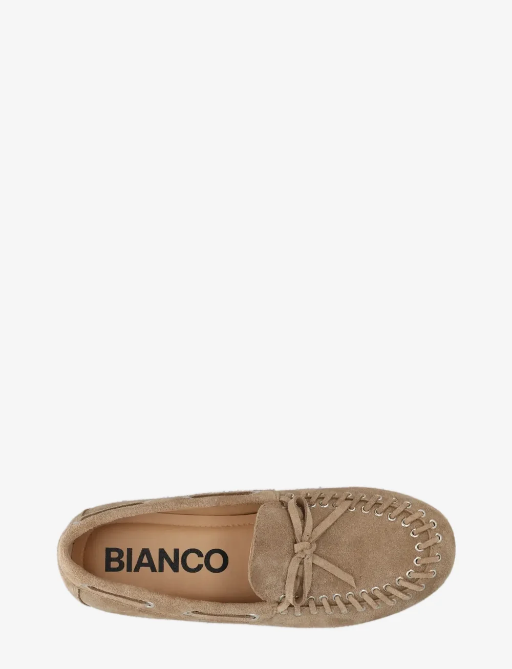 Bianco - BIAMARLENE Moccassin Slipper Suede - sejlersko - sand - 2
