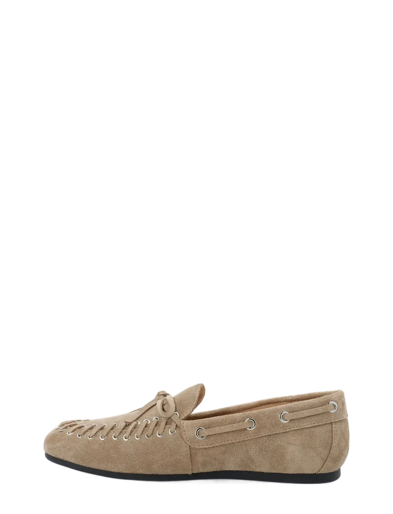 Bianco - BIAMARLENE Moccassin Slipper Suede - boat shoes - sand - 3
