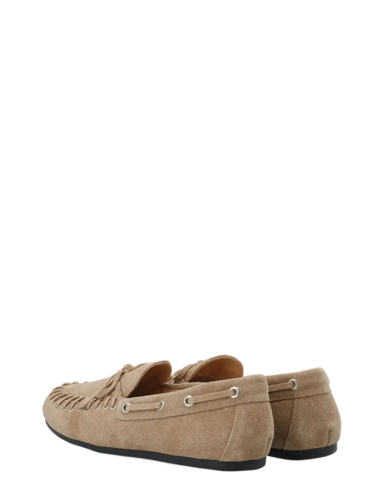 Bianco - BIAMARLENE Moccassin Slipper Suede - boat shoes - sand - 5