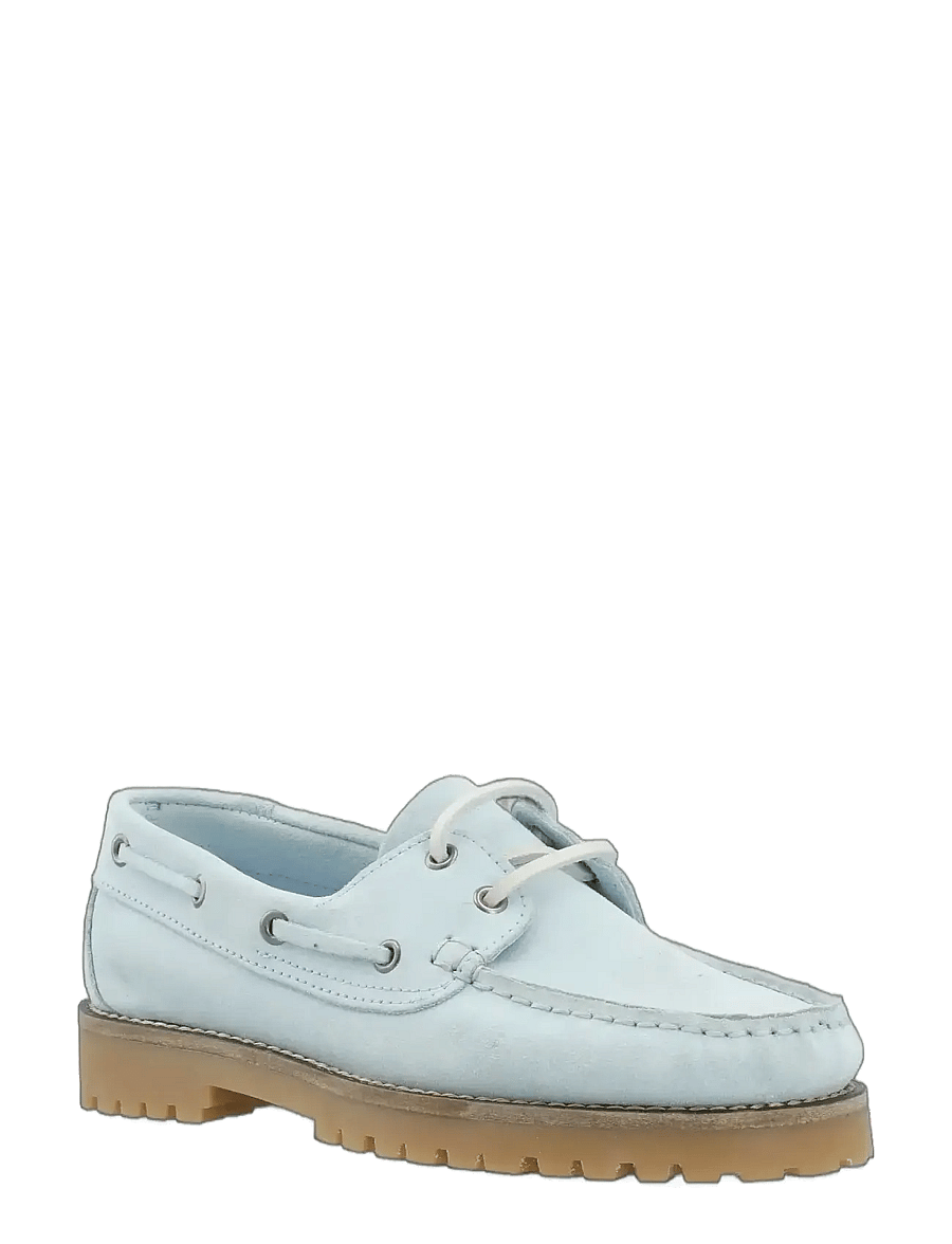 Bianco - BIACAPRI Boat Shoe Suede - chaussure bateau - baby blue - 0