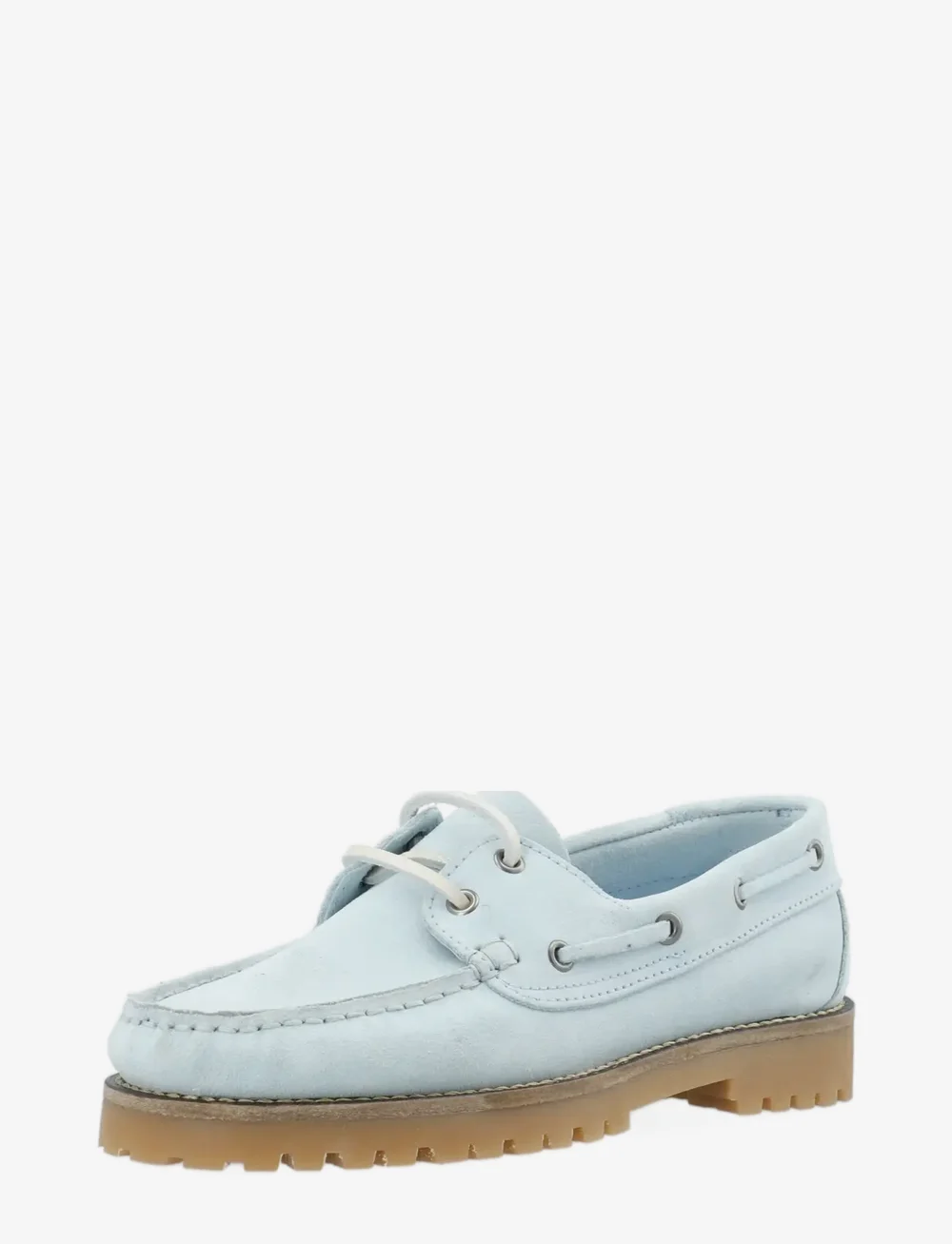 Bianco - BIACAPRI Boat Shoe Suede - seglarskor - baby blue - 3