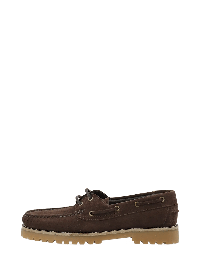 Bianco - BIACAPRI Boat Shoe Suede - seglarskor - brown - 1