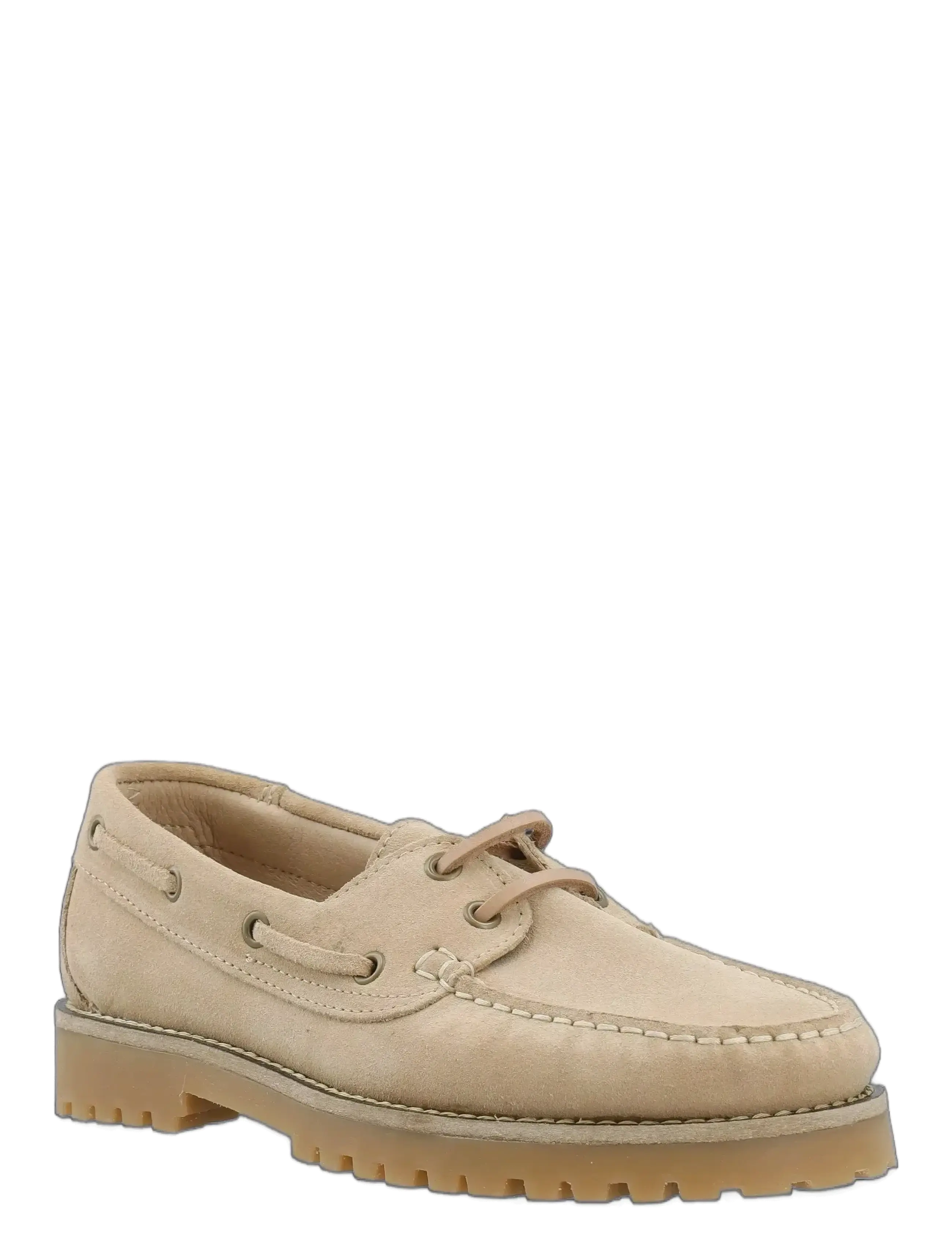 Bianco BIACAPRI Boat Shoe Suede - BIANCO - SAND / cream