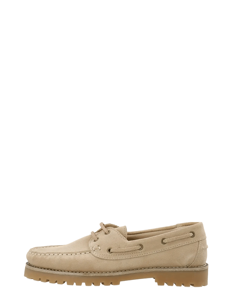 Bianco - BIACAPRI Boat Shoe Suede - sejlersko - sand - 1