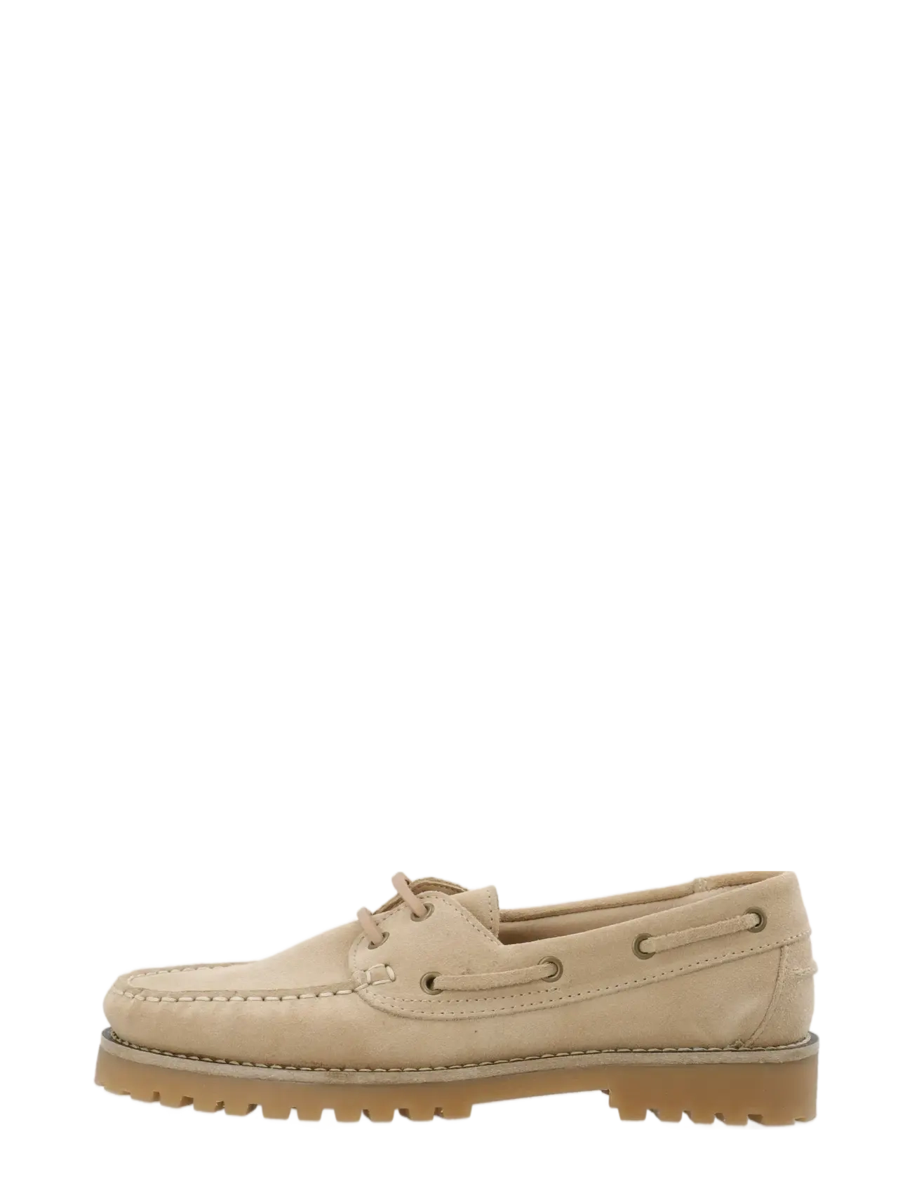 Bianco - BIACAPRI Boat Shoe Suede - boat shoes - sand - 1