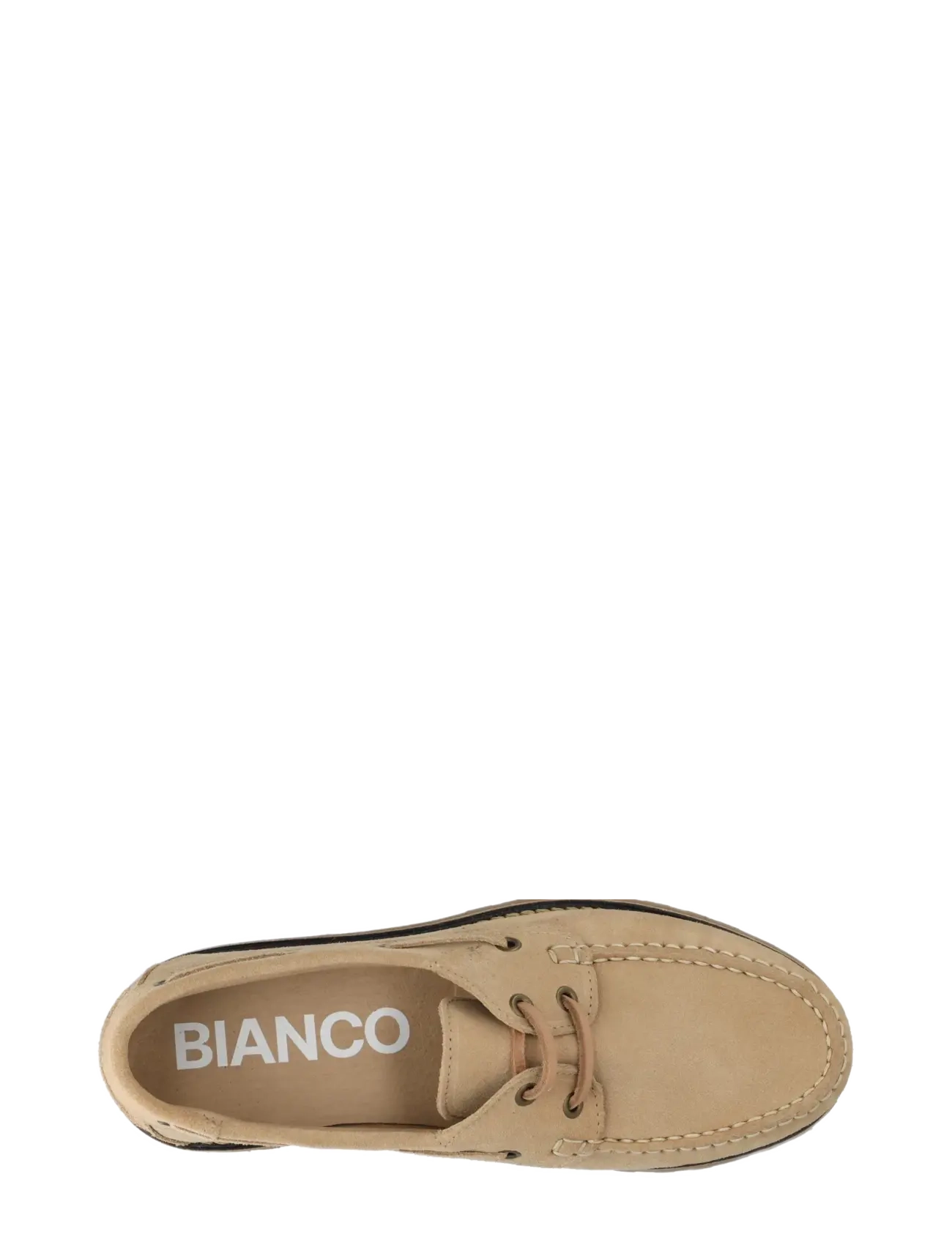 Bianco - BIACAPRI Boat Shoe Suede - boat shoes - sand - 4
