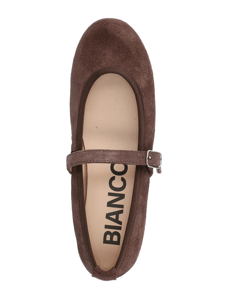 Bianco - BIAMADISON Mary Jane Suede - spesielle anledninger - brown - 3