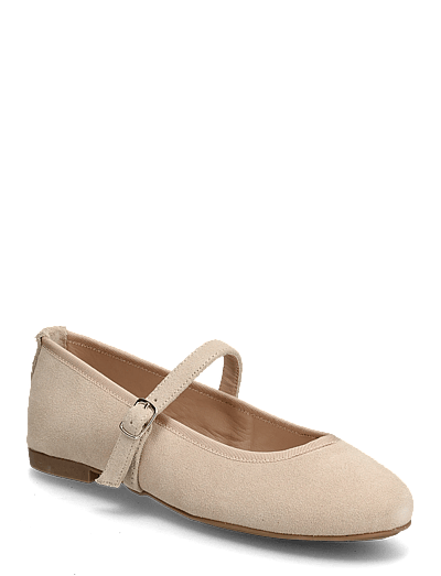 Bianco BIAMADISON Mary Jane Suede - Ballerinaskor - SAND / cream
