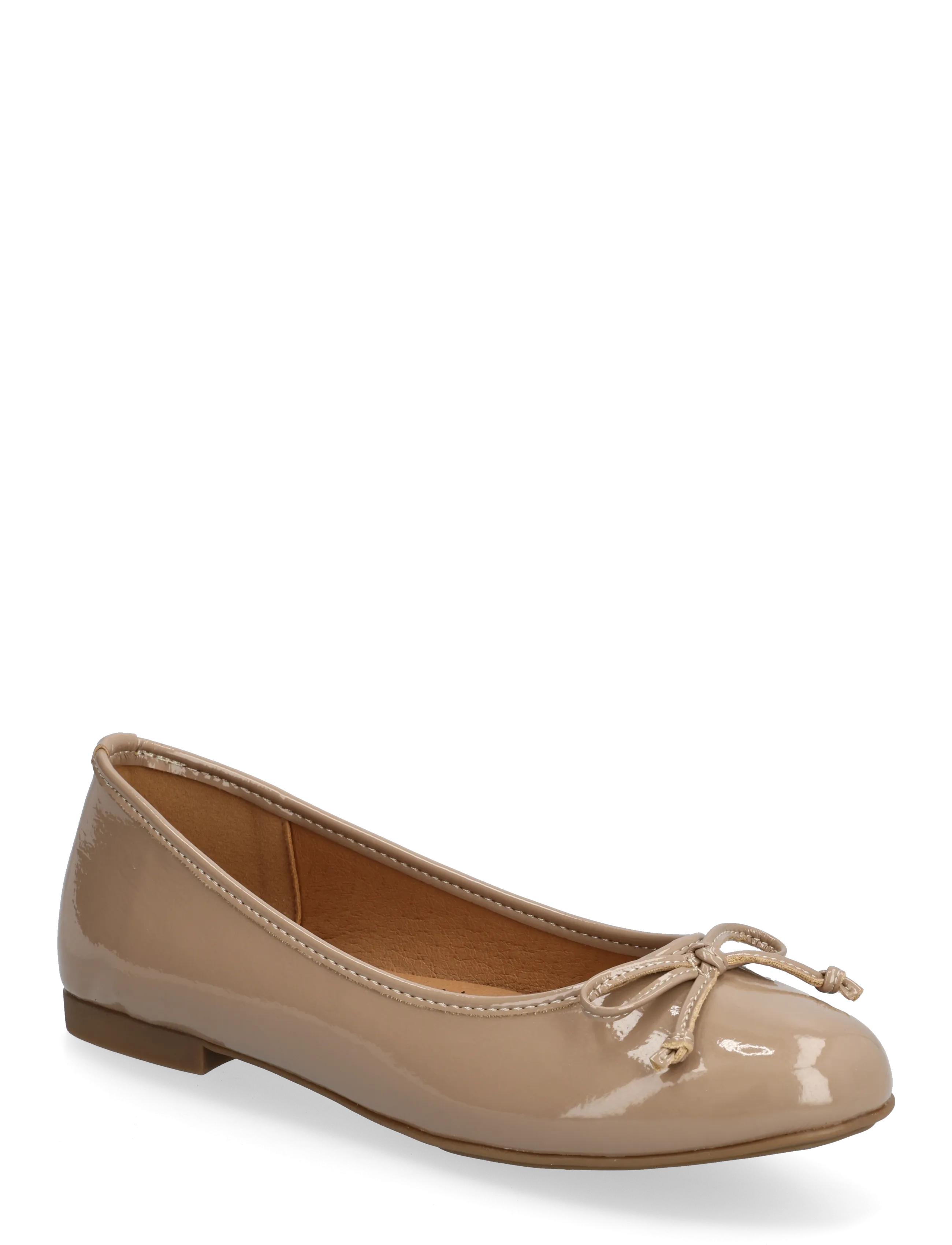 Bianco BIACELINE Ballerina Faux Leather - Ballerinas - NOUGAT PATENT / beige