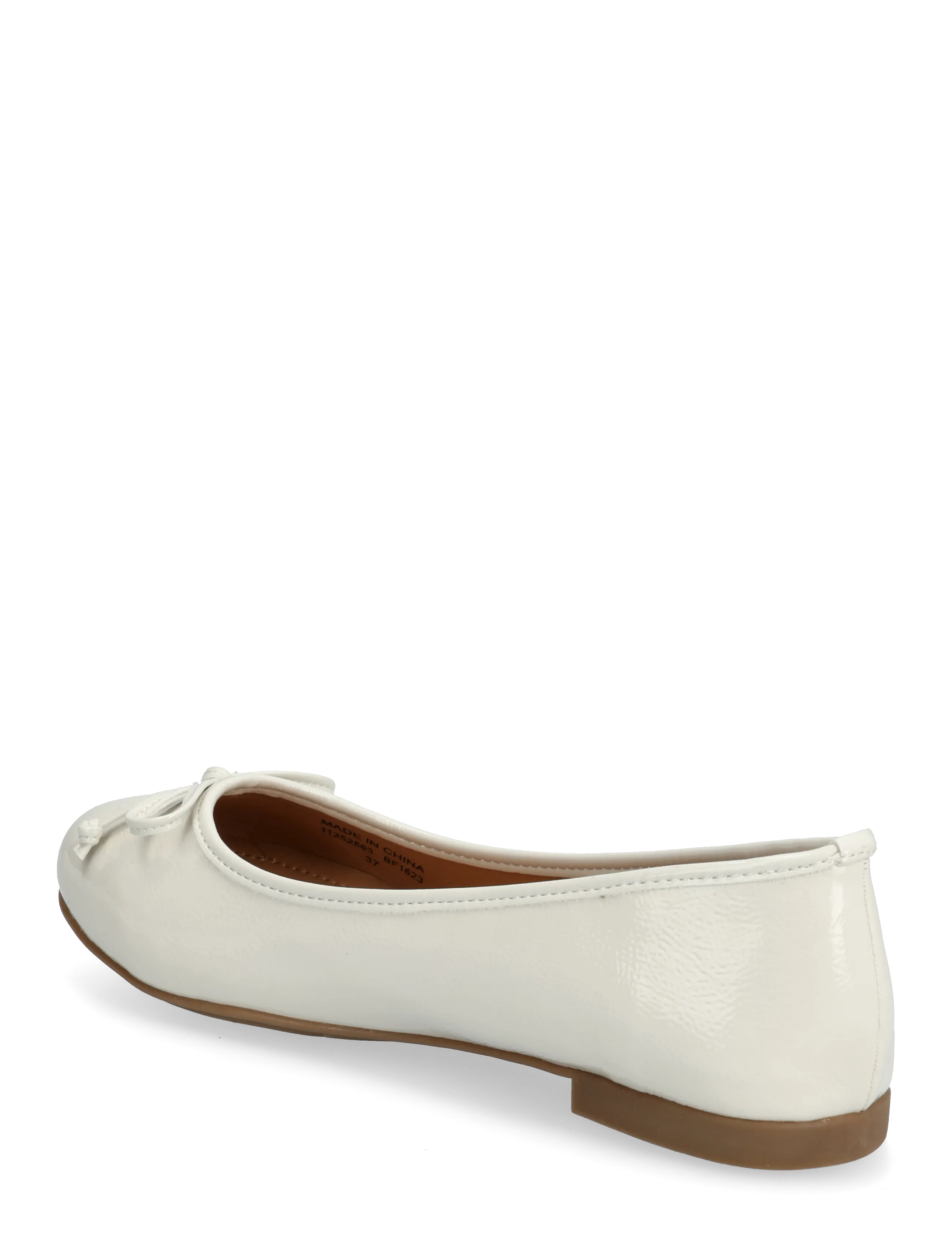 Bianco - BIACELINE Ballerina Faux Leather - særlige begivenheder - off white patent - 2