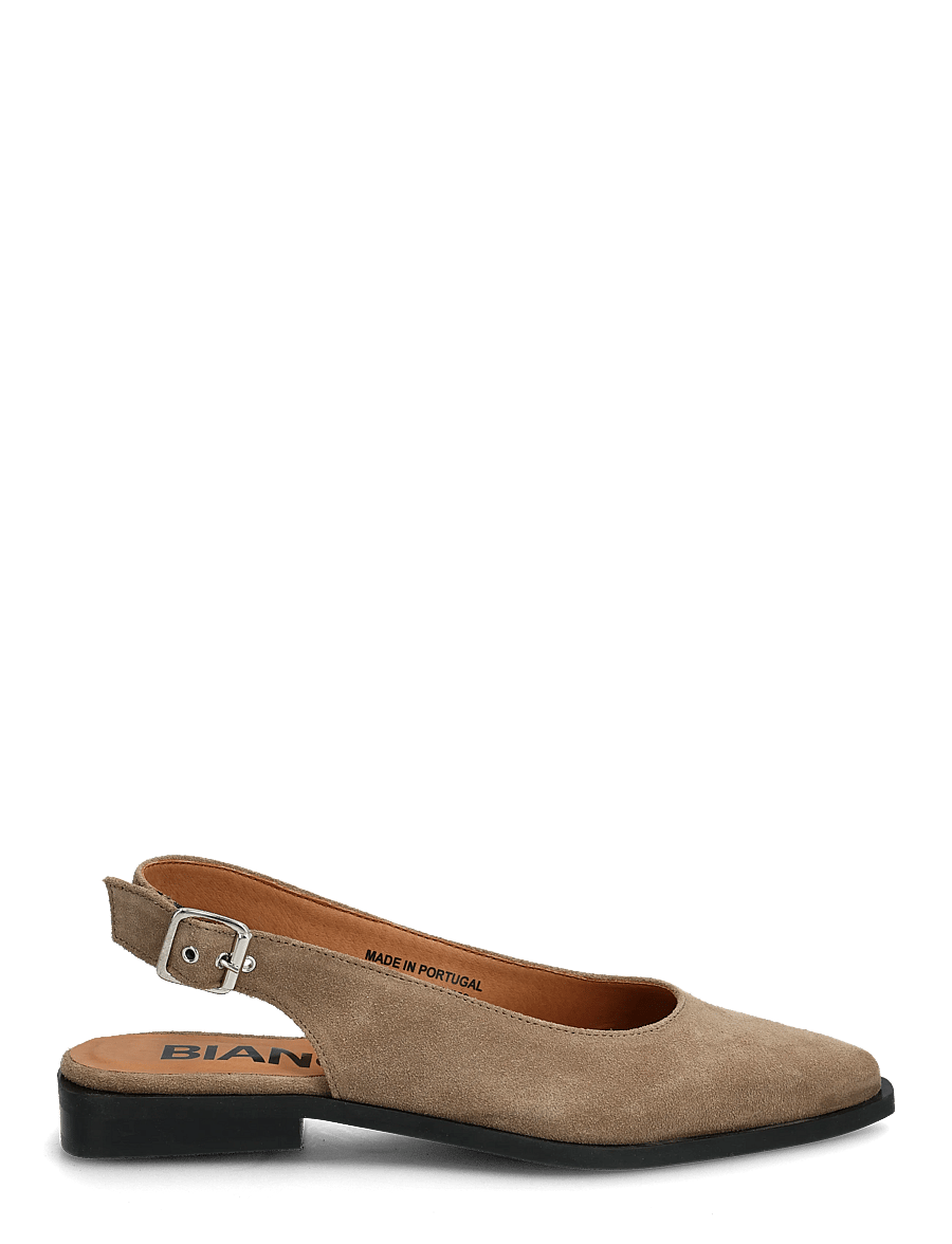 Bianco - BIAVICTORIA Slingback Suede - speciella tillfällen - sand - 1