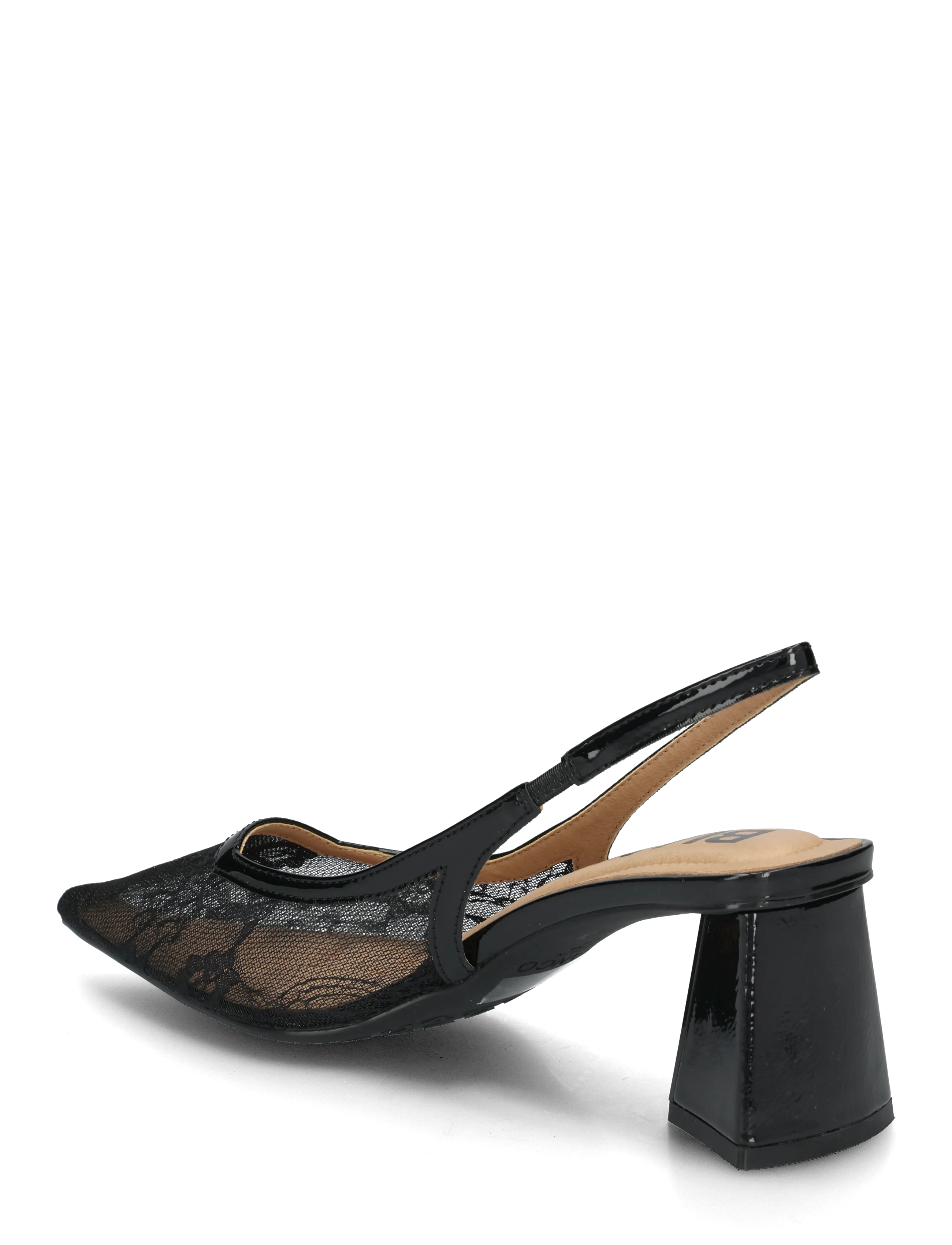 Bianco - BIAMARALYN Slingback Mesh - kontsaga slingback-kingad - black lace - 1