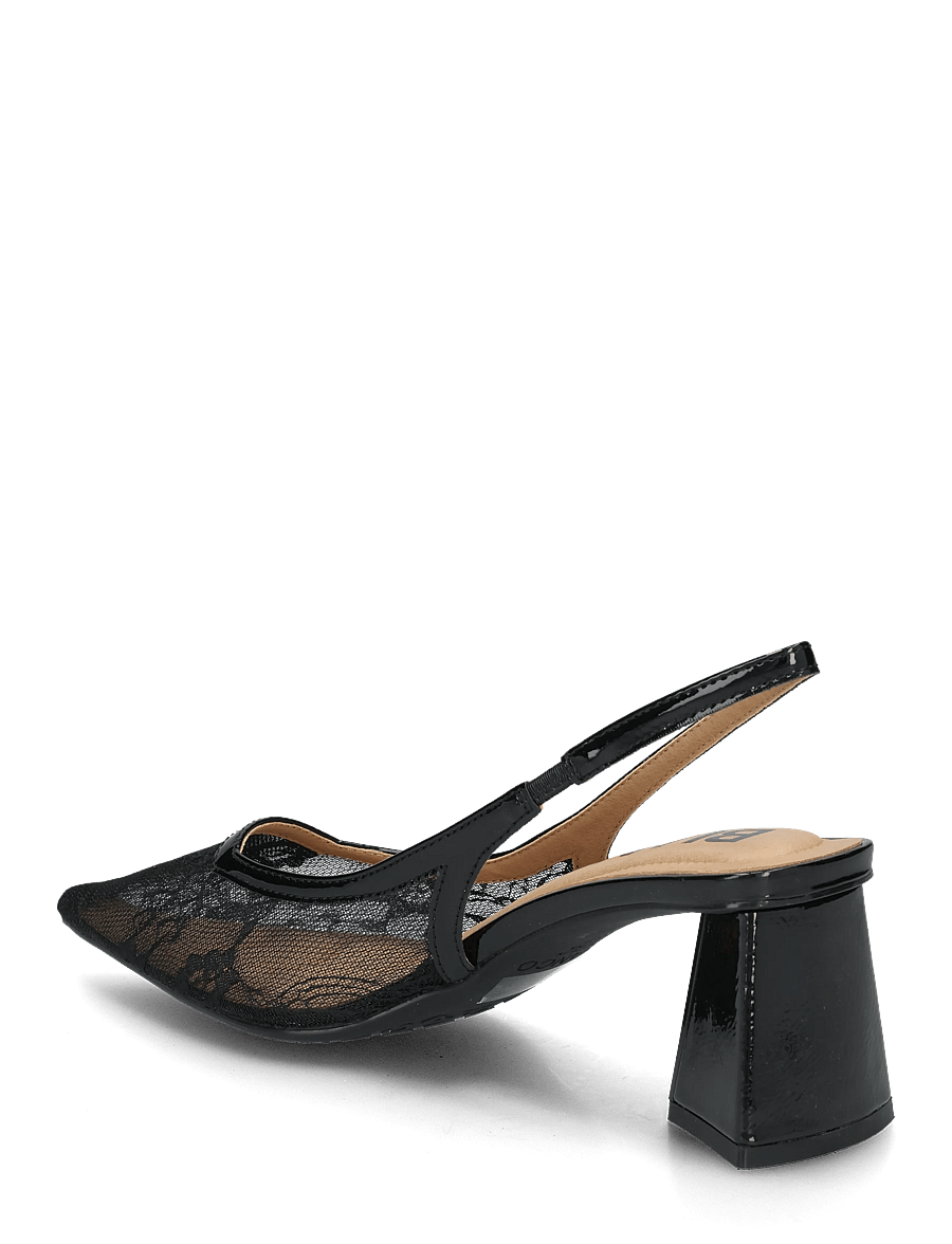 Bianco - BIAMARALYN Slingback Mesh - kontsaga slingback-kingad - black lace - 1