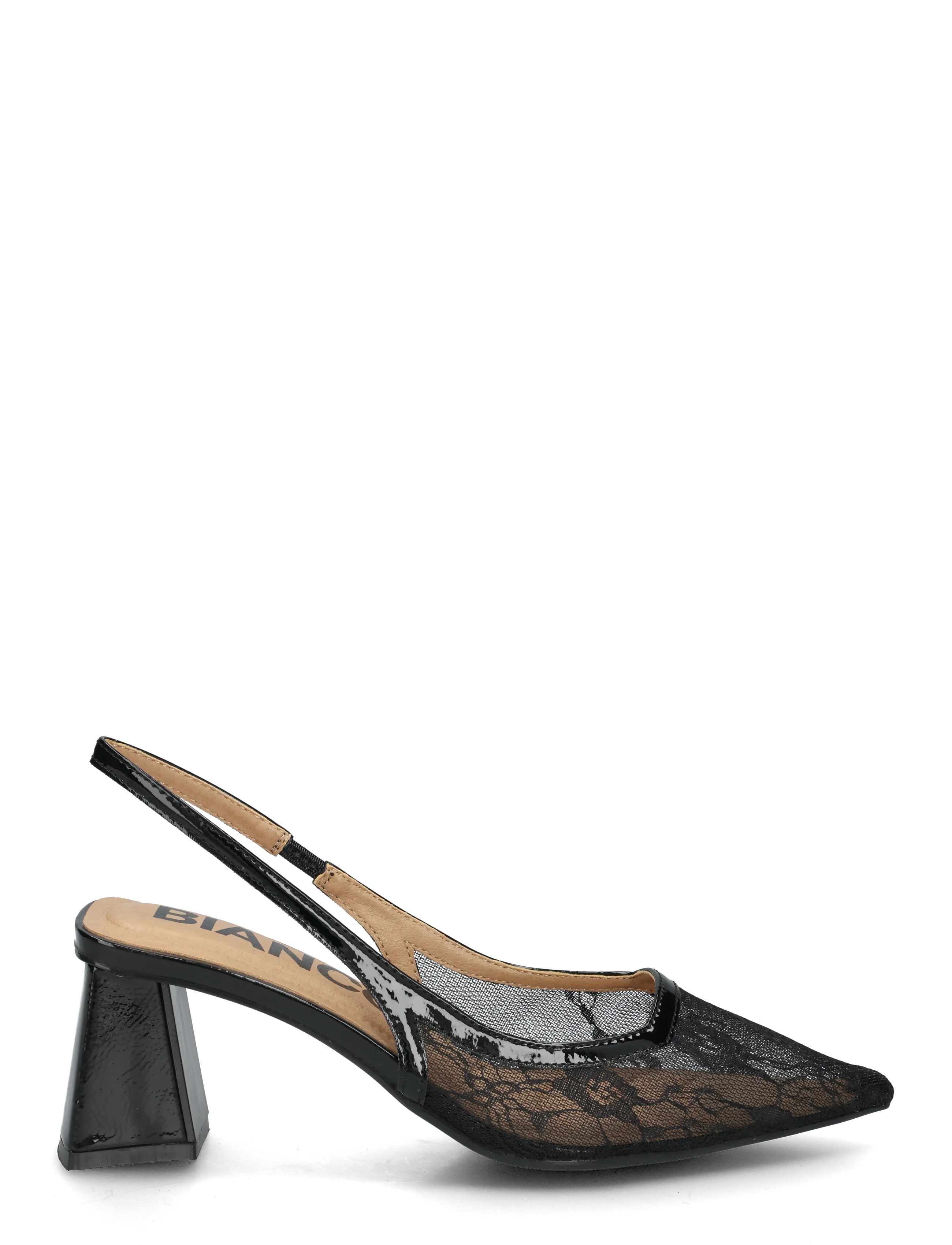 Bianco - BIAMARALYN Slingback Mesh - kontsaga slingback-kingad - black lace - 2