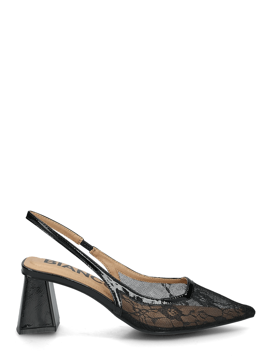 Bianco - BIAMARALYN Slingback Mesh - kontsaga slingback-kingad - black lace - 2