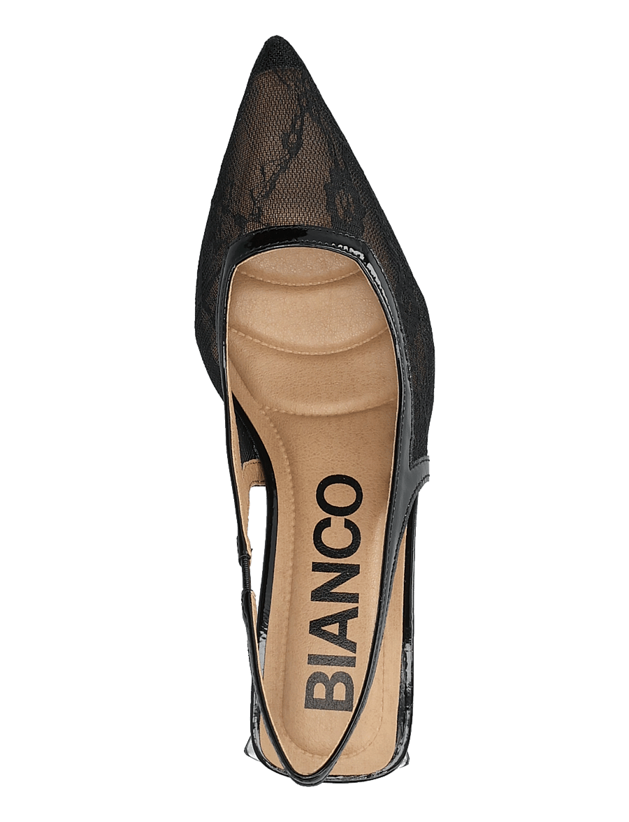 Bianco - BIAMARALYN Slingback Mesh - slingbacks mit absatz - black lace - 3