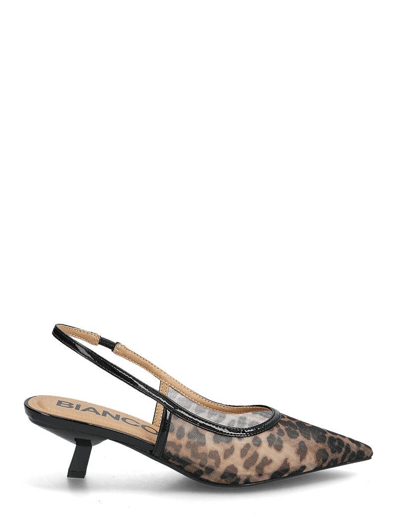 Bianco - BIAKRISTIN Kitten Heel Slingback Mesh - konfirmation - leo mesh - 1