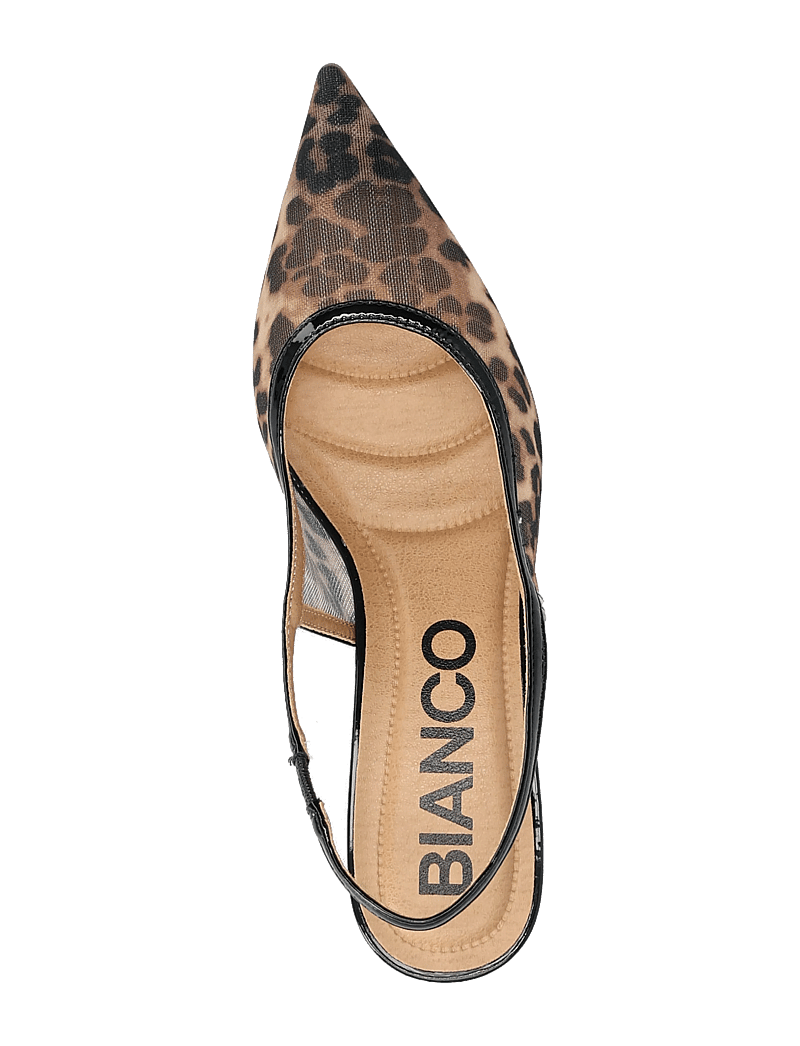 Bianco - BIAKRISTIN Kitten Heel Slingback Mesh - konfirmation - leo mesh - 3