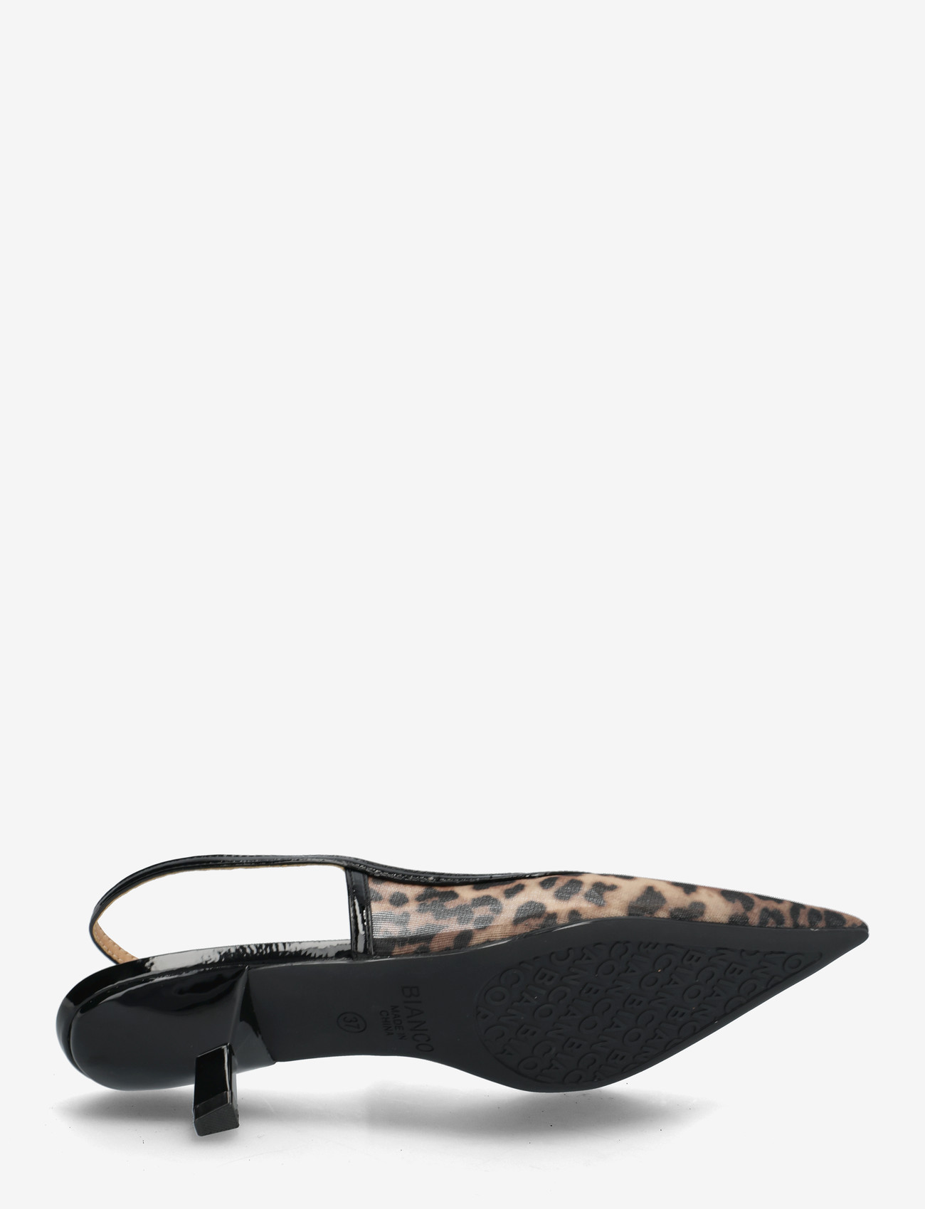 Bianco - BIAKRISTIN Kitten Heel Slingback Mesh - högklackade slingbacks - leo mesh - 4